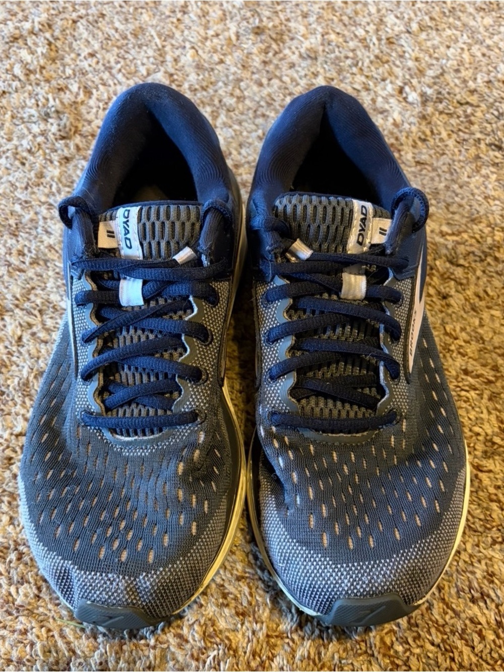 Brooks Womens Navy and Gray Athletic Running Shoes